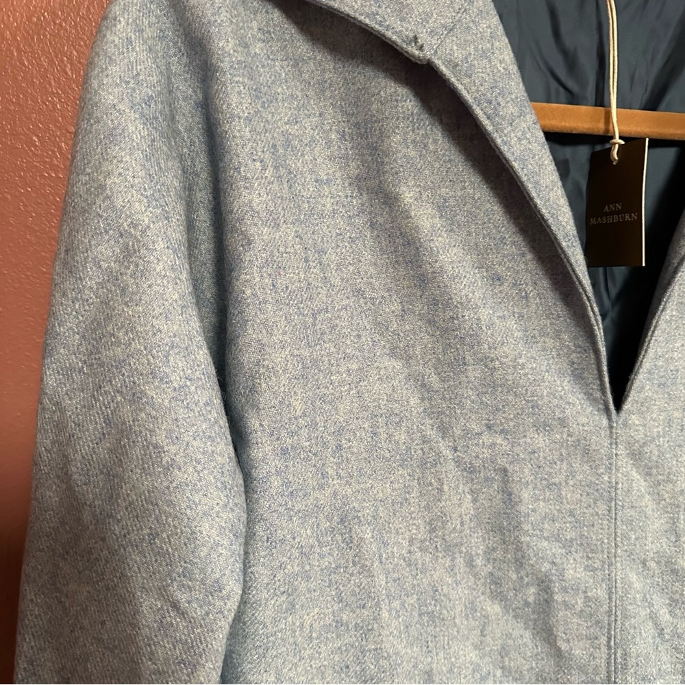 Ann Mashburn Viola lined top in sky blue brushed twill size XS NEW WITH TAGS - Picture 2 of 9